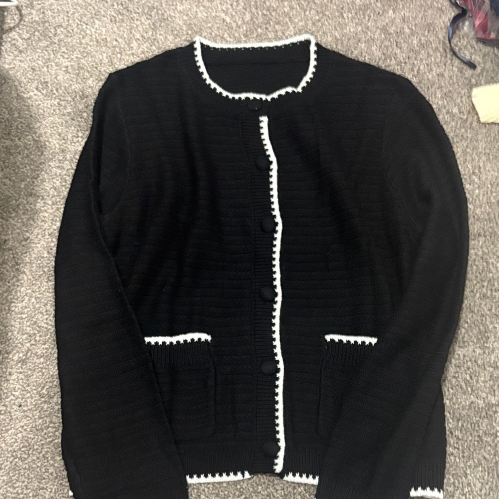 Black and White Women's Sweater